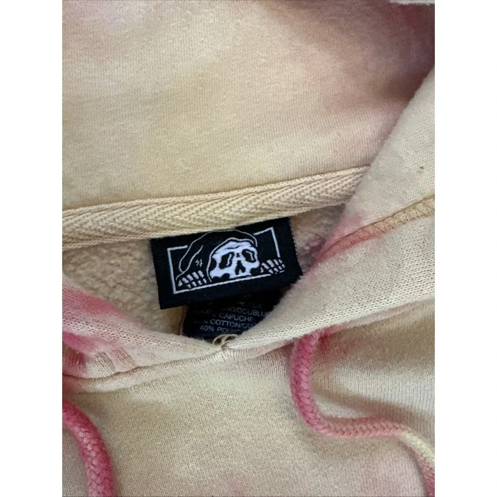 Vintage Y2K Dragon Embroidered Tie Dye Tribal Hoodie Sweatshirt 2000s Pullover‎